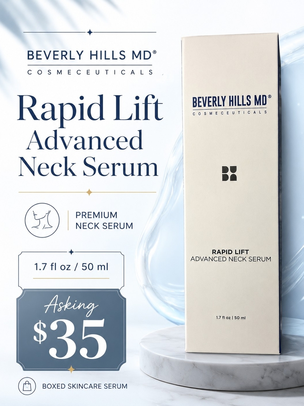 Beverly Hills MD Rapid Lift Advanced Neck Serum — Cream